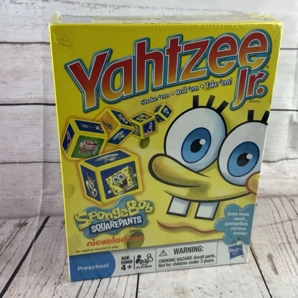 Yahtzee Jr SpongeBob SquarePants Nickelodeon Board Game Sealed 2011
